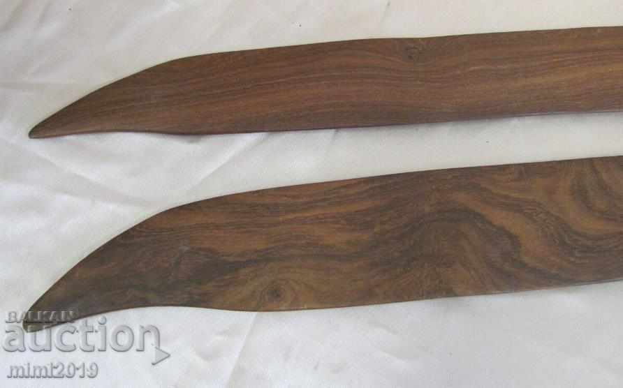 Delivery of Antique Ritual Wooden Knives Mahogany and Ebony Delivery of Antique Ritual Wooden Knives Mahogany and Ebony