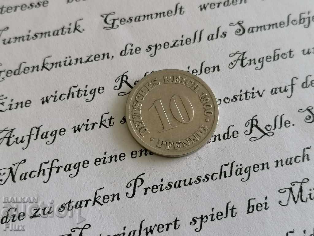 Reich Coin - Germany - 10 Phenicia 1900; series D