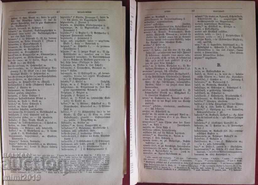 Delivery of 1877 French-German and German-French Dictionary Delivery of 1877 French-German and German-French Dictionary