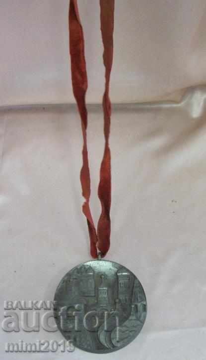 70s Kremlin Big Metal Plaque Moscow - 5