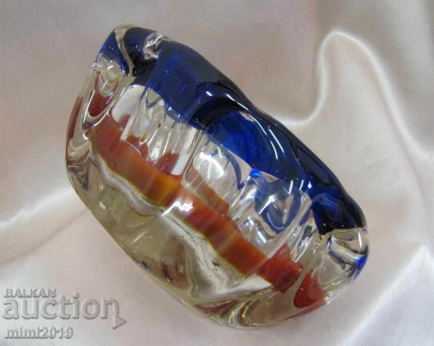 Delivery of Antique Crystal Murano Solid Ashtray Delivery of Antique Crystal Murano Solid Ashtray