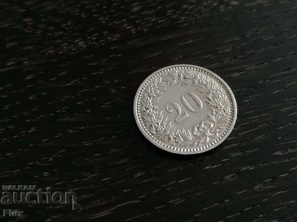 Monedă - Elveția - 20 de rupii | 1985.