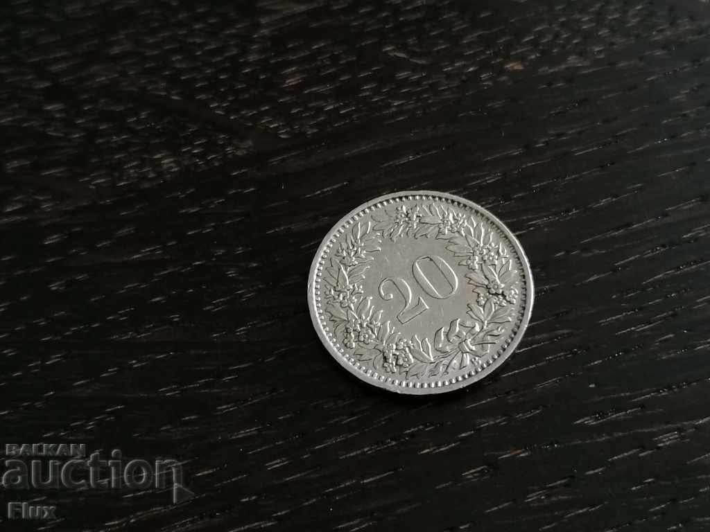 Moneda - Elveția - 20 de rupii 1969.