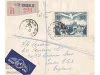 1947. Франция. Въздушна поща. Плик.