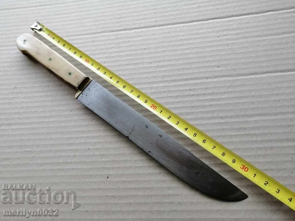 Old butcher knife Kingdom Bulgaria stainless shark blade - 7 Old butcher knife Kingdom Bulgaria stainless shark blade - 7