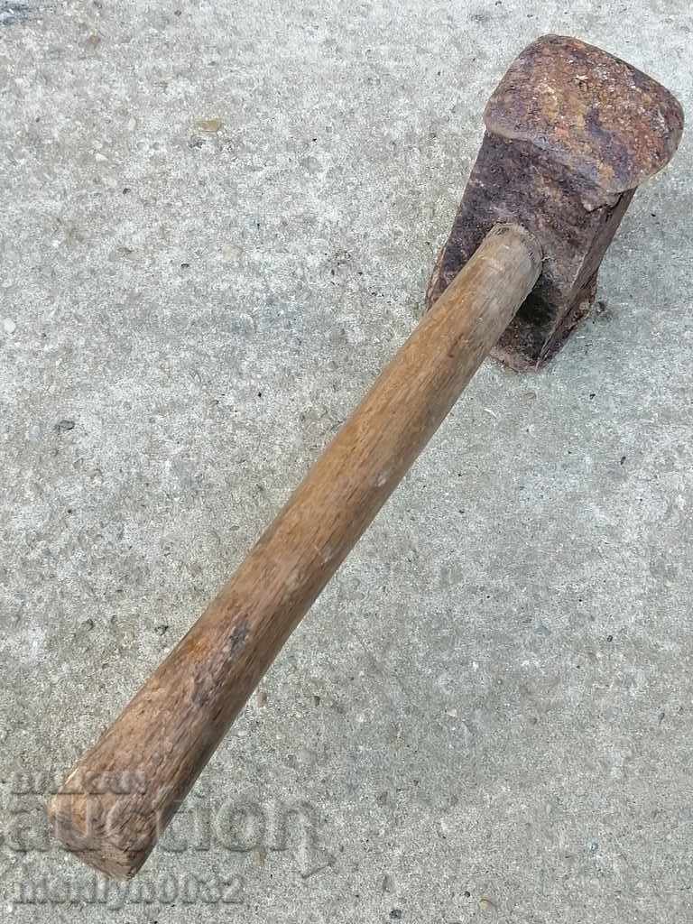 Old hammer ground forging tool, primitive tokmak - 5 Old hammer ground forging tool, primitive tokmak - 5