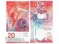 (¯` '• .¸ SWITZERLAND 20 francs 2016 UNC ¸. •' ´¯)