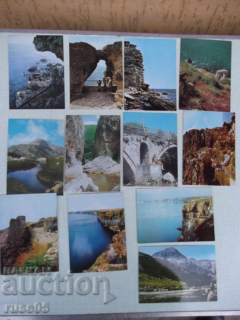 Лот от 12 бр. български картички