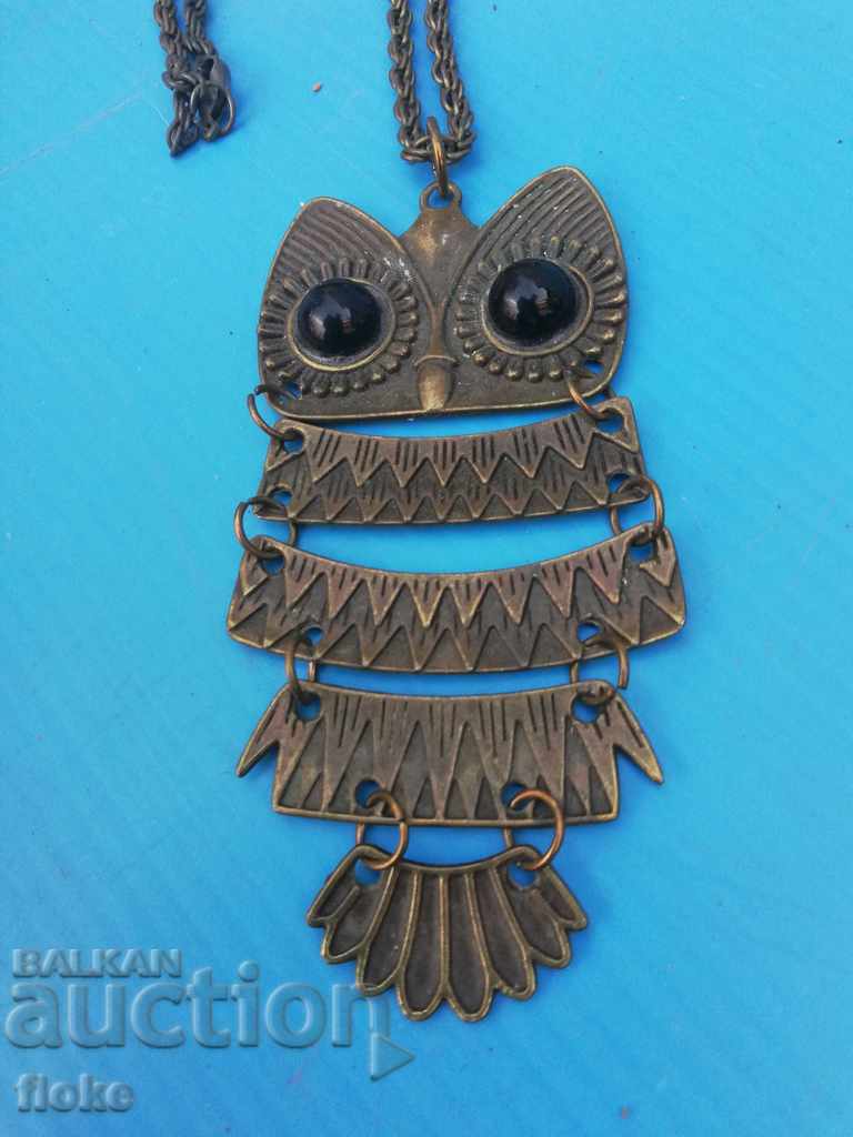 Women's owl necklace with price 8.00 BGN | € 4.09