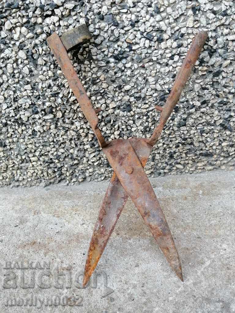 Old scissors, wrought iron
