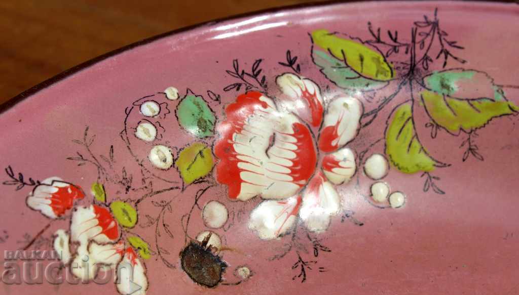 .СТАРА РЯДКА ЦАРСКА ЕМАЙЛИРАНА ЧИНИЯ МАРКИРАНА ЕМАЙЛИРАН СЪД с цена 25.00 лв. | € 12.78 .СТАРА РЯДКА ЦАРСКА ЕМАЙЛИРАНА ЧИНИЯ МАРКИРАНА ЕМАЙЛИРАН СЪД с цена 25.00 лв. | € 12.78