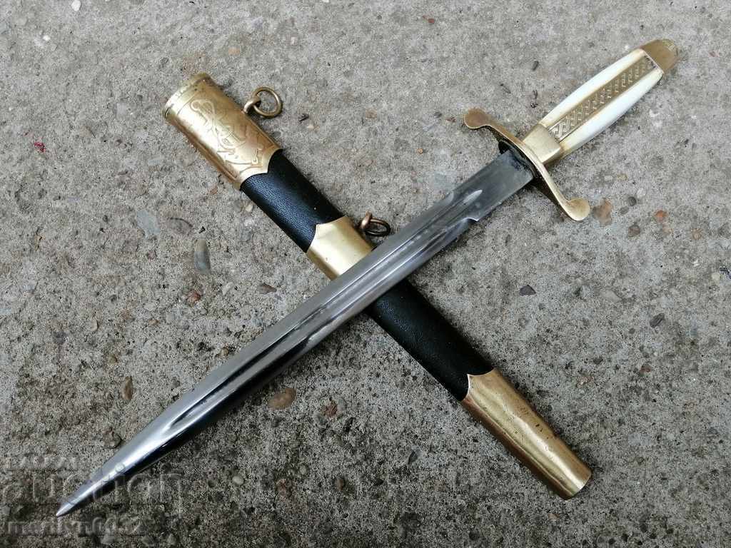 Navy officer's jacket, dagger knife with handle Navy NRB Navy officer's jacket, dagger knife with handle Navy NRB