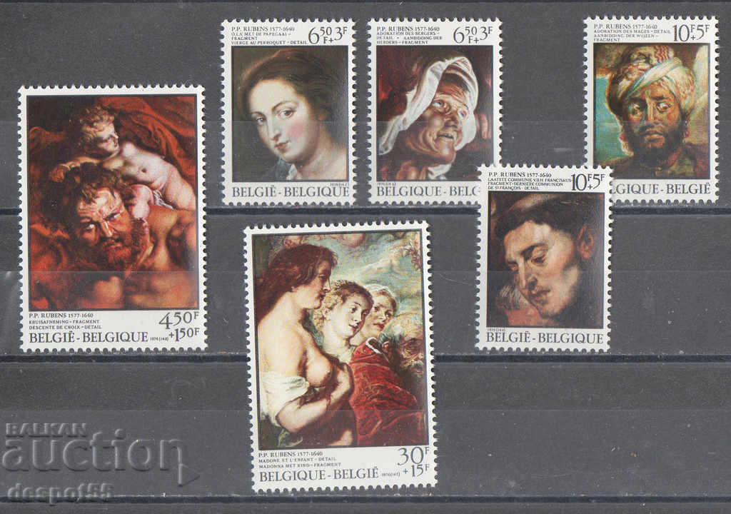 1976. Belgia. 400 de ani de la nașterea lui Rubens.