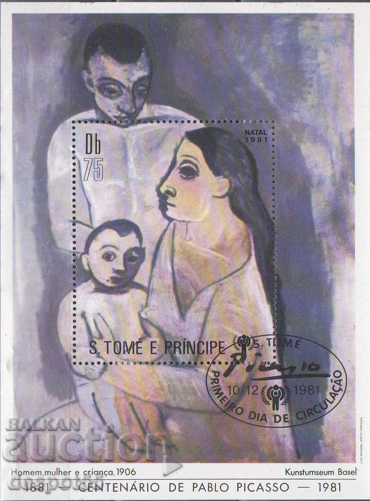 1981. São Tomé și Príncipe. Aniversarea a 100 de ani de la Picasso.