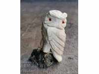 Figurine Owl Owl Figurine on Iron Ore Stone