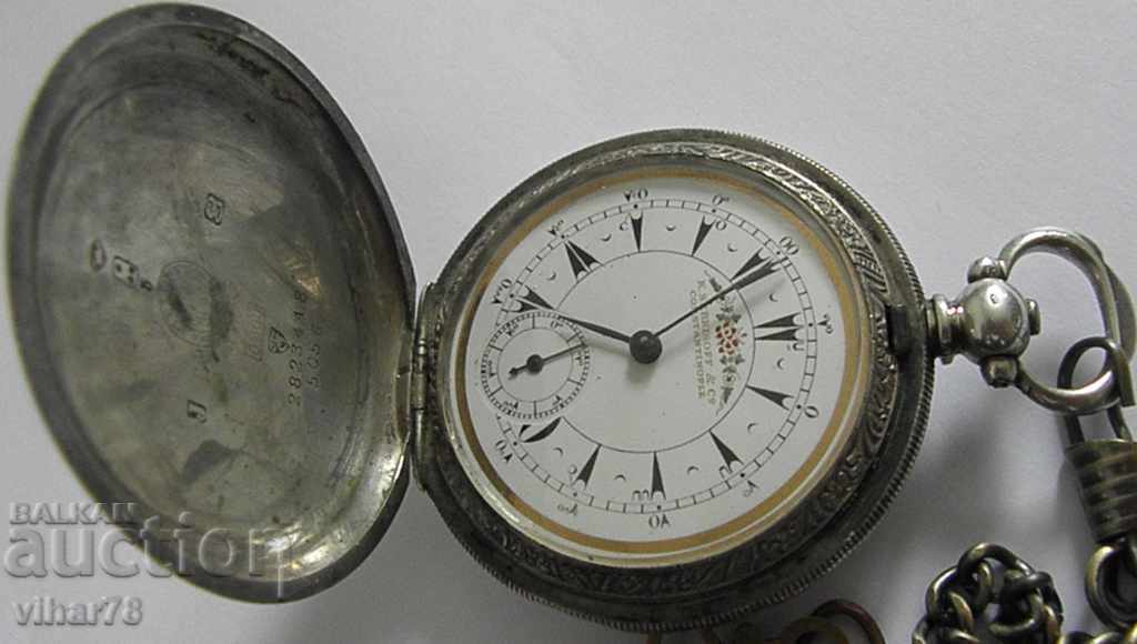 Licitație CEAS DE BUZUNAR - BILLODES - ZENITH - FABRICAT PENTRU ARMATA TURCĂ