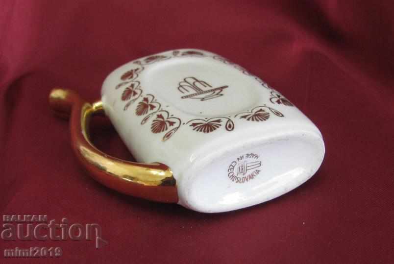 Porcelain Star Mini Feeder- KARLOVY VARY Czechoslovakia - 6 Porcelain Star Mini Feeder- KARLOVY VARY Czechoslovakia - 6