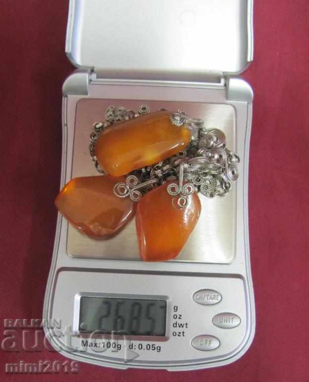 Παλιά κολιέ κυρίες ζεστό πορτοκαλί - 7 Παλιά κολιέ κυρίες ζεστό πορτοκαλί - 7