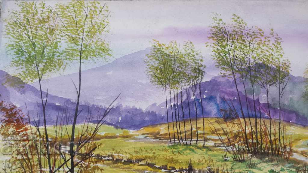 Δημοπρασία ΖΩΓΡΑΦΙΑ ΤΟΠΙΟ ΑΚΟΥΑΡΕΛΑ 96 / Τσαβντάρ Γκόγκοφ