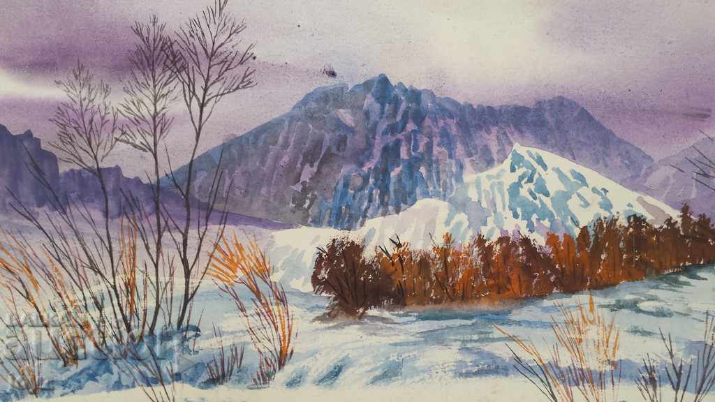 Auction  LANDSCAPE PAINTING WATERCOLOR 96g / Chavdar Gogov