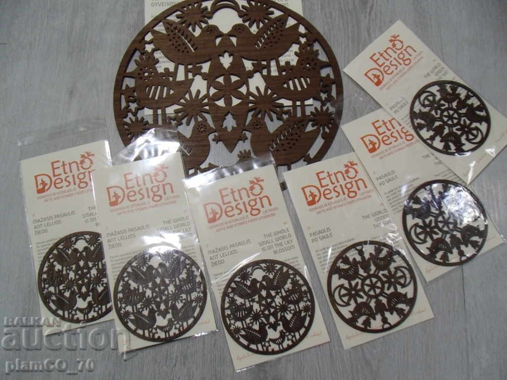 No. * 4009 Set of cup holders - Etno Design with price 8.00 BGN | € 4.09 No. * 4009 Set of cup holders - Etno Design with price 8.00 BGN | € 4.09