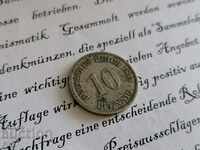 Νόμισμα Ράιχ - Γερμανία - 10 pfenigs 1899; Σειρά D