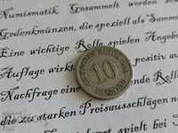 Νόμισμα Ράιχ - Γερμανία - 10 pfenigs 1896; Σειρά Α