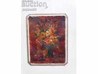 Old still life painting with flowers - 1979