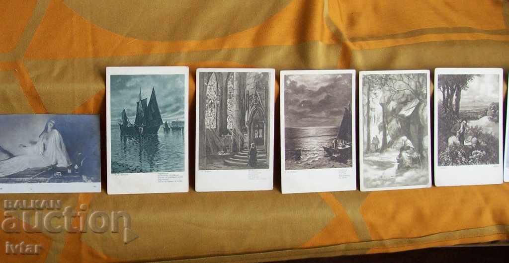 Auction Lot of old foreign postcards - 3 Auction Lot of old foreign postcards - 3