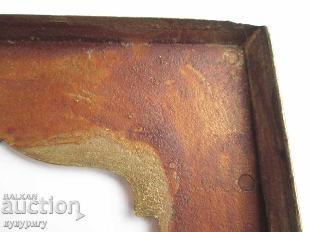 Old solid bronze picture frame with cell enamel - 6 Old solid bronze picture frame with cell enamel - 6