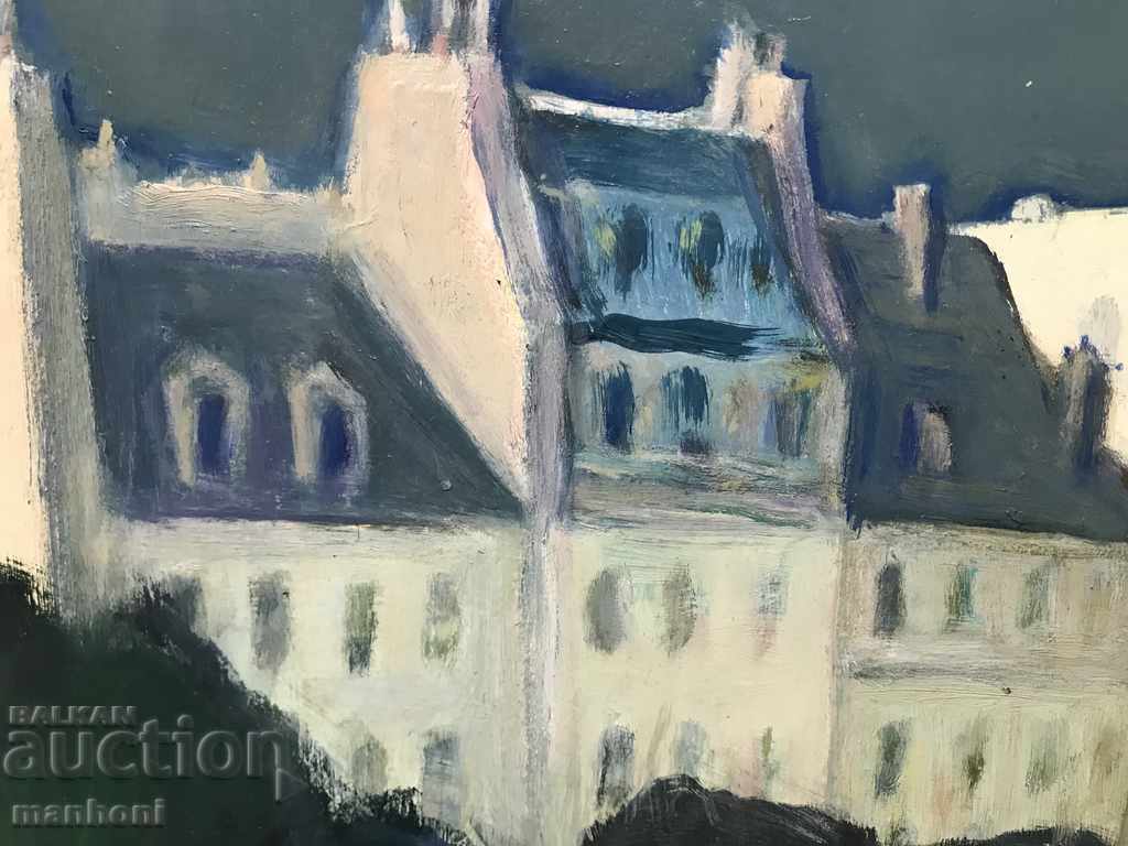 Auction 1422 Ivan Getsov Paris oil carton signed 1979 id Auction 1422 Ivan Getsov Paris oil carton signed 1979 id