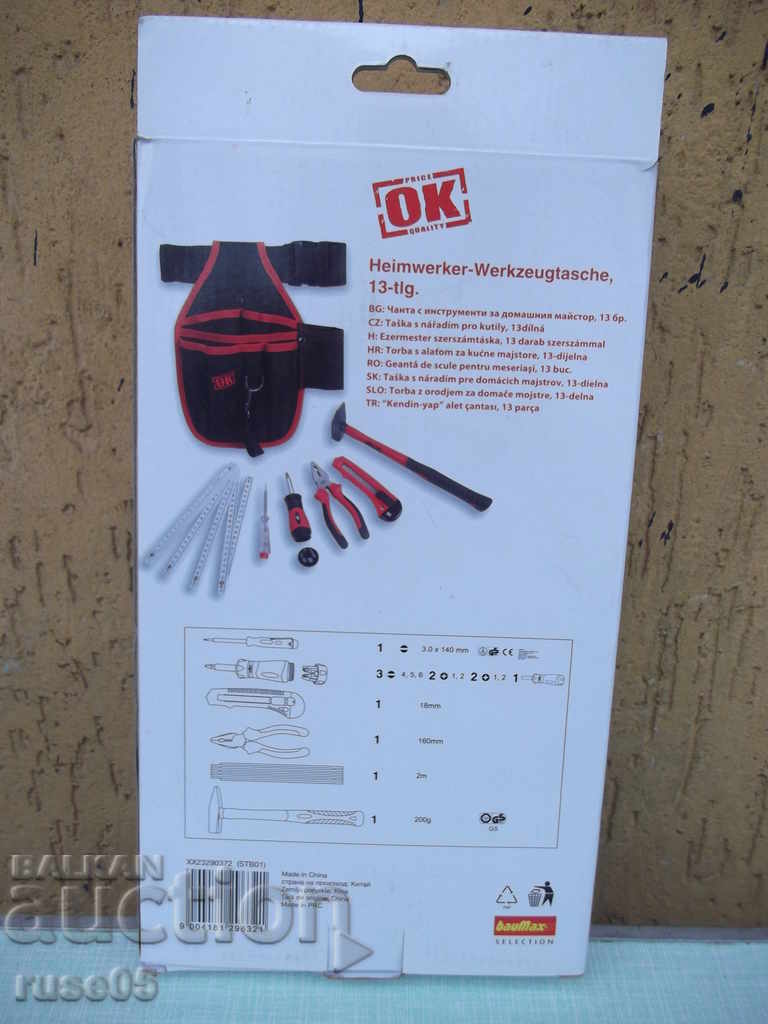 Τσάντα εργαλείων χειροτεχνίας, 13 τεμ. με τιμή 25.00 BGN | € 12.78 Τσάντα εργαλείων χειροτεχνίας, 13 τεμ. με τιμή 25.00 BGN | € 12.78