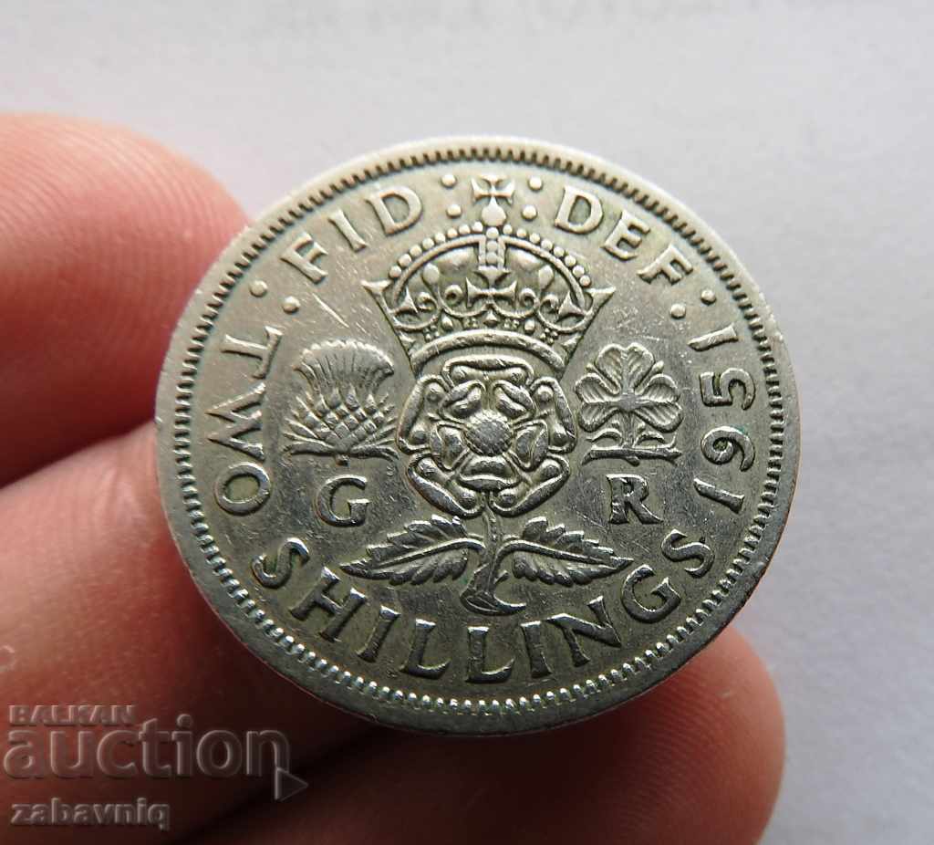 United Kingdom 2 Shillings 1947
