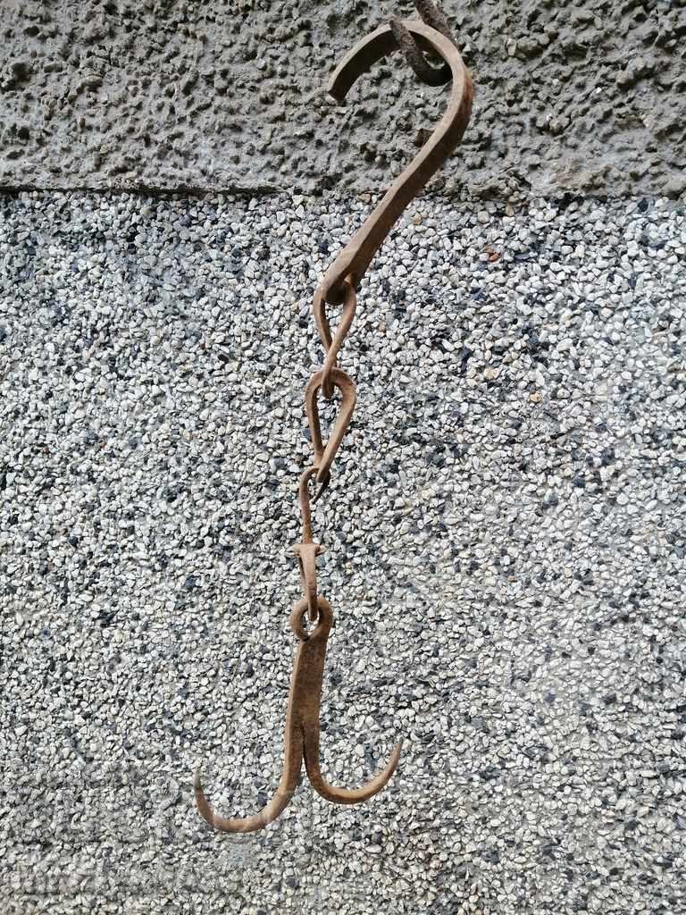 Auction  Forged buttock, hook, wrought iron