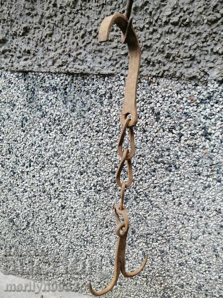 Forged buttock, hook, wrought iron - 5