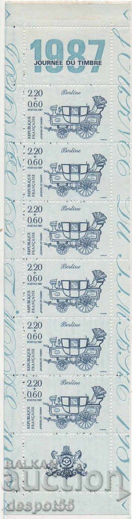 1987. France. Postage stamp day. Cornet.