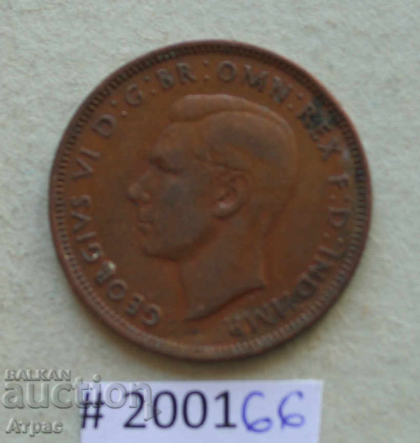 1/2 δεκάρα 1944 Ηνωμένο Βασίλειο με τιμή € 0.51 | 1.00 BGN
