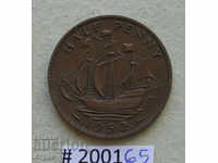1/2 penny 1952 UK
