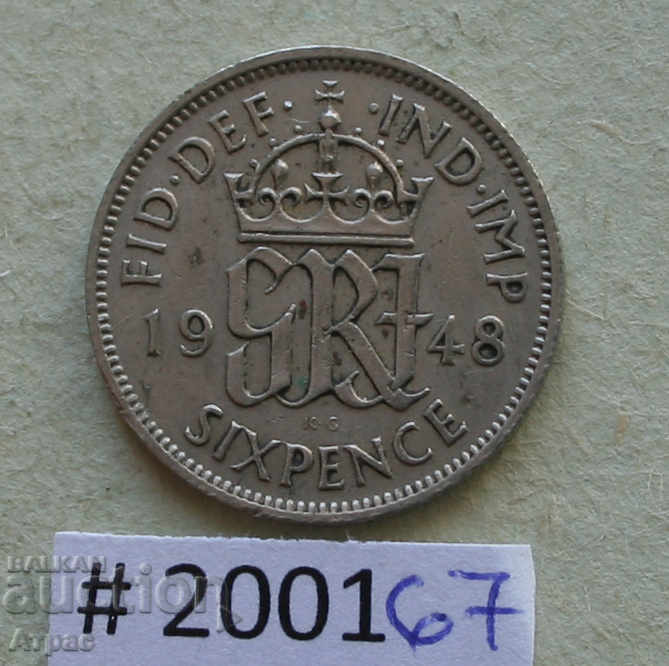 6 pence 1948 Regatul Unit