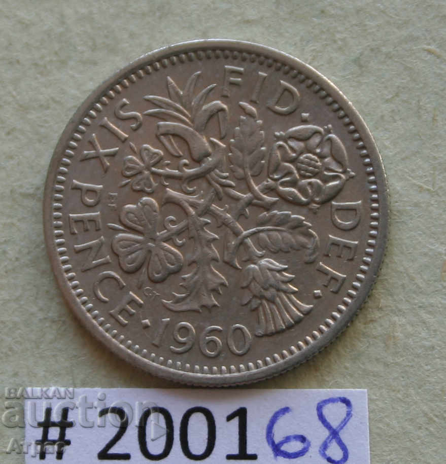 6 pence 1960 United Kingdom
