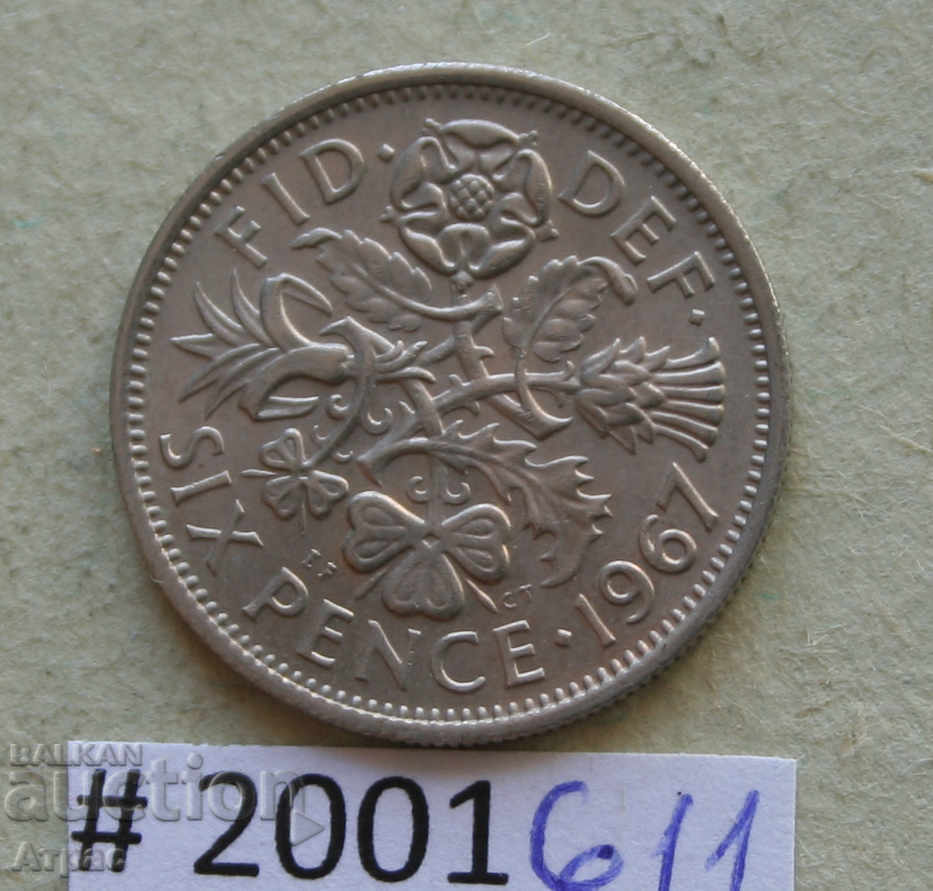 6 pence 1967 United Kingdom