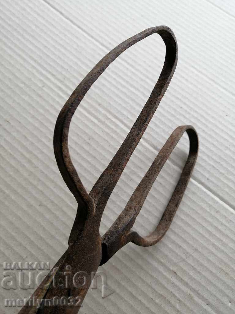 Renaissance forged scissors, wrought iron - 5