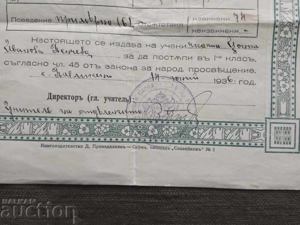 Testimony Section 4 Pavlikeni 1935-36 with price 15.00 BGN | € 7.67 Testimony Section 4 Pavlikeni 1935-36 with price 15.00 BGN | € 7.67
