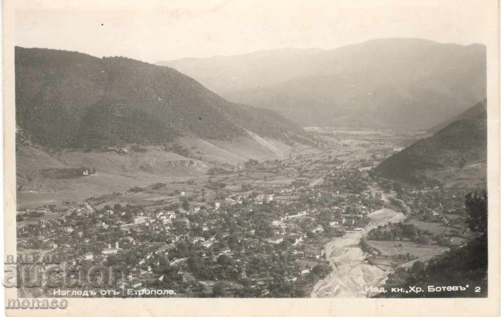 Old card - Etropole, General view