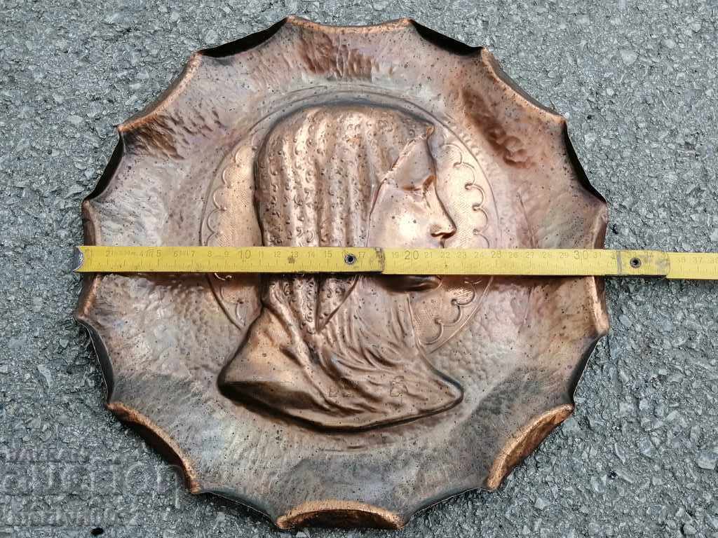 Livrarea Un panou de perete de cupru antic Livrarea Un panou de perete de cupru antic