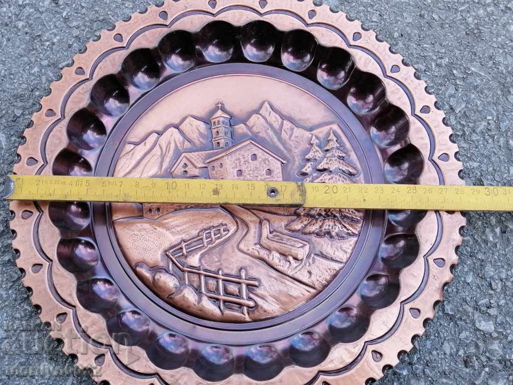 Livrarea Un panou de perete de cupru antic Livrarea Un panou de perete de cupru antic