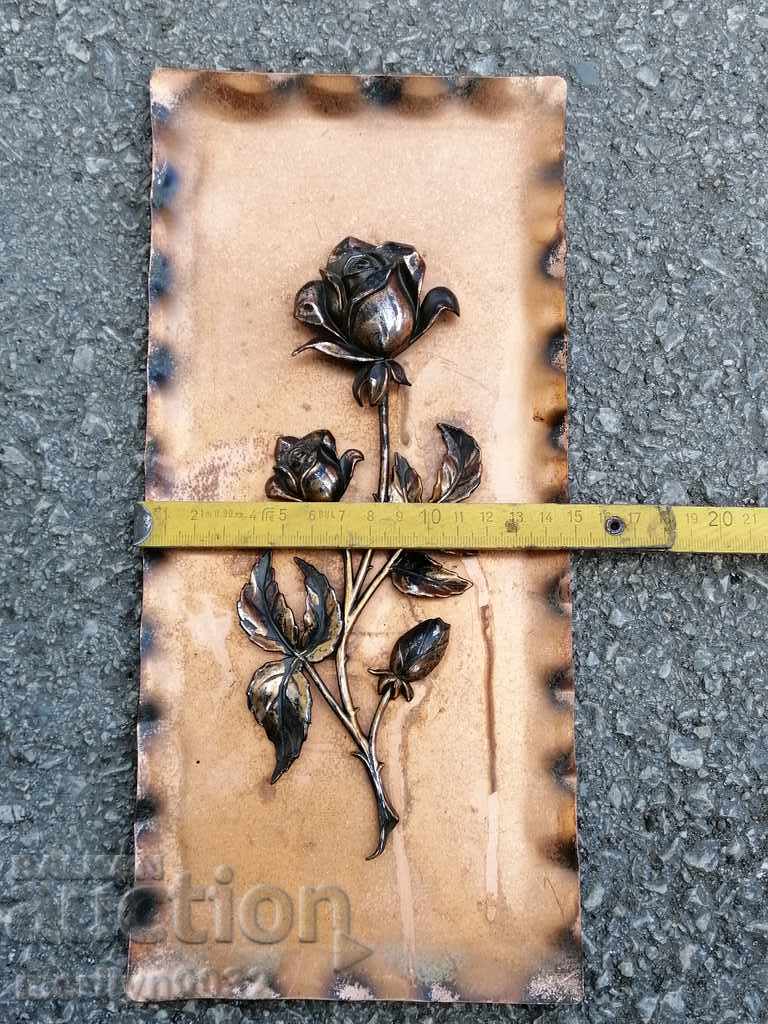 Auction An antique copper wall panel Auction An antique copper wall panel