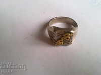 Δαχτυλίδι - χρυσό και ασήμι