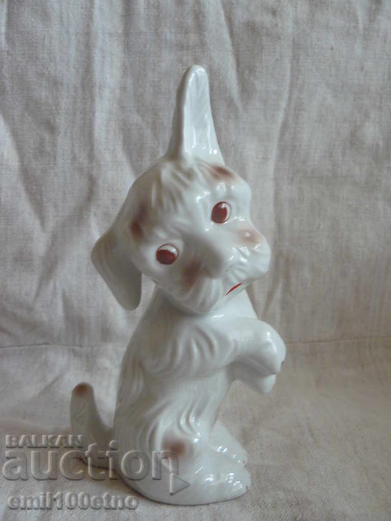 Figure Dog - porcelain, probably Romanian