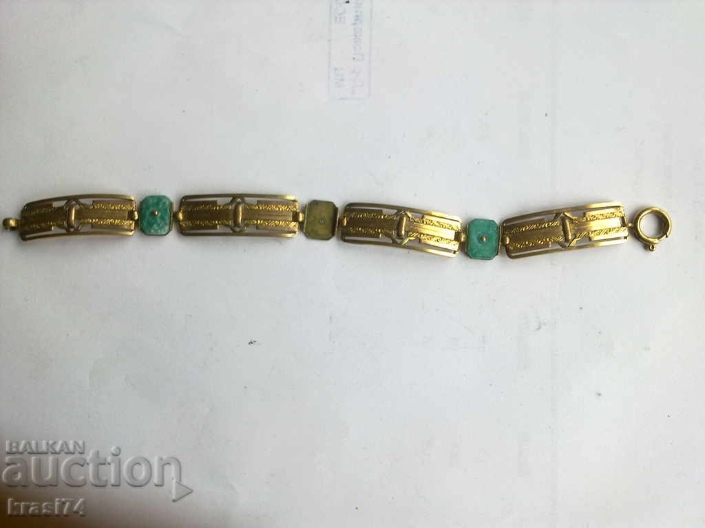 Thick gold plated bracelet